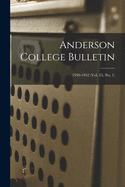 Anderson College Bulletin; 1950-1952 (vol. 25, no. 1)