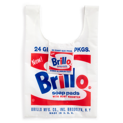 Andy Warhol Brillo Packable Nylon Tote Bag - Galison, and Warhol, Andy