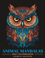 Animal Mandalas: Adult Coloring Book for Stress Relief and Relaxation Vol 7