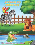 ANIMALES BONITOS - Libro De Colorear Para Nios