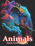 Animals Adult Coloring Book: Stress Relieving Animal Coloring Book