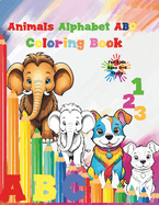 Animals Alphabet ABC Coloring Book: For Kids Ages 2-4 Years