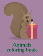 Animals Coloring Book: Christmas books for toddlers, kids and adults