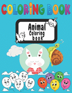 Animals Coloring Book: Kawaii Coloring Book for Boys and Girls, 8.5x11, 100 pages beautiful coloring drawing Funny