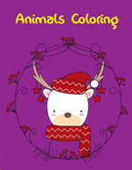 Animals Coloring: Coloring Book, Relax Design for Artists with fun and easy design for Children kids Preschool