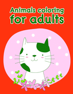 Animals coloring for adults: Christmas Book Coloring Pages with Funny, Easy, and Relax