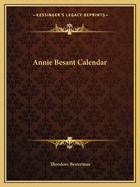 Annie Besant Calendar