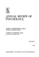 Annual Review of Psychology - Rosenzweig, Mark R, Professor (Editor), and Porter, Lyman W (Editor)