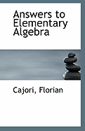 Answers to Elementary Algebra