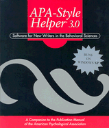 Apa Style Helper 3.0: Software for New Writers in the Behavioral Sciences (Cd-Rom, Individual Version) - American Psychological Association