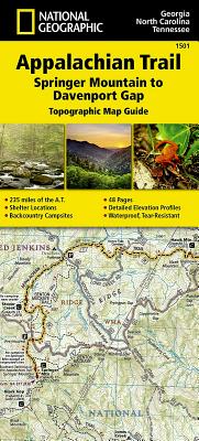 Appalachian Trail, Springer Mountain to Davenport Gap [georgia, North Carolina, Tennessee] - National Geographic Maps - Trails Illustrated
