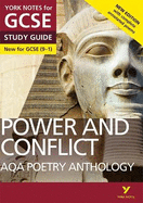 AQA Poetry Anthology - Power and Conflict: York Notes for GCSE everything you need to catch up, study and prepare for and 2023 and 2024 exams and assessments