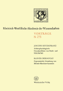 Arbeitsphysiologische Grundprobleme Von Nacht- Und Schichtarbeit. Ergonomische Gestaltung Von Mensch-Maschine-Systemen: 251. Sitzung Am 27. April 1977 in Dsseldorf