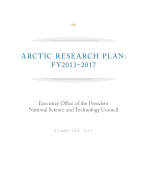 Arctic Research Plan