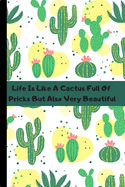 Arizona Cactus Gifts Notebook Fit For Man Sister Nurse Women Kids Girl Or Teens 120 Pages