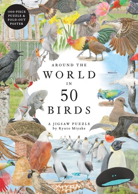 Around the World in 50 Birds 1000 Piece Puzzle: 1000 Piece Jigsaw - Unwin, Mike