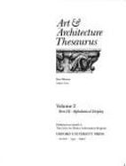 Art and Architecture Thesaurus - J Paul Getty Trust, and Peterson, Toni