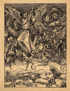 Art Notebook: St. Michael Fighting the Dragon - Albrecht Durer Art College Ruled Notebook 110 Pages