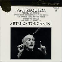 Arturo Toscanini Collection, Vol. 63: Verdi - Requiem, Te Deum, etc. - Cesare Siepi (bass); Fedora Barbieri (mezzo-soprano); Giuseppe di Stefano (tenor); Herva Nelli (soprano); Jan Peerce (tenor);...