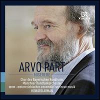 Arvo Prt: Miserere - Alexander Fickel (percussion); Andrew Lepri Meyer (tenor); Anna-Maria Palii (soprano); Benno Schachtner (alto);...