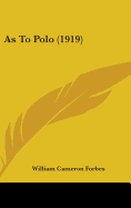 As To Polo (1919)