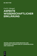 Aspekte Wissenschaftlicher Erklarung - Hempel, Carl G, and Lenzen, Wolfgang (Translated by)