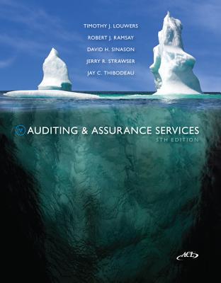 Auditing & Assurance Services W/ACL CD + Connect Plus - Louwers, Timothy, and Ramsay, Robert, Dr., and Sinason, David, Professor