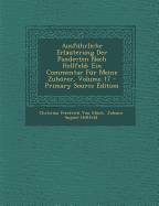 Ausf?hrliche Erl?uterung Der Pandecten Nach Hellfeld: Ein Commentar F?r Meine Zuhrer; Volume 17