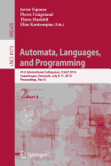 Automata, Languages, and Programming: 41st International Colloquium, Icalp 2014, Copenhagen, Denmark, July 8-11, 2014, Proceedings, Part I