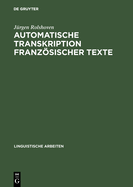 Automatische Transkription Franzsischer Texte