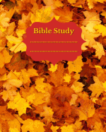 Autumn Bible Study Notebook: 3 Month Daily Devotions Journal (8"x10" Notebook 190 Pages B&w Illustrations)