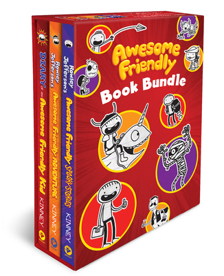 Awesome Friendly 3-Book Hardcover Gift Set: Diary of an Awesome Friendly Kid, Rowley Jefferson's Awesome Friendly Adventure, and Rowley Jefferson's Awesome Friendly Spooky Stories - Kinney, Jeff