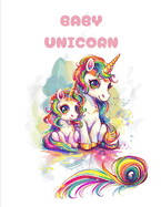 Baby unicorn: coloring book