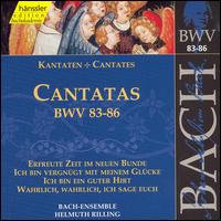 Bach: Cantatas, BWV 83-86 - Adalbert Kraus (tenor); Arleen Augér (soprano); Gabriele Schreckenbach (alto); Helen Watts (alto); Stuttgart Bach Collegium;...