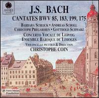 Bach: Cantatas BWV 85, 183, 199, 175 - Andreas Scholl (alto); Barbara Schlick (soprano); Christoph Prgardien (tenor); Christophe Coin (piccolo);...