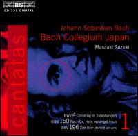 Bach: Cantatas, Vol. 1 -  BWV 4, 150, 196 - Akira Tachikawa (counter tenor); Koki Katano (tenor); Peter Kooij (bass); Yumiko Kurisu (soprano); Masaaki Suzuki (conductor)