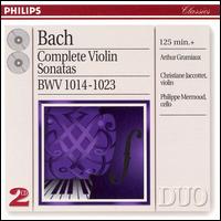Bach: Complete Violin Sonatas BWV 1014-1023 - Arthur Grumiaux (violin); Christiane Jaccottet (harpsichord); Philippe Mermoud (cello)