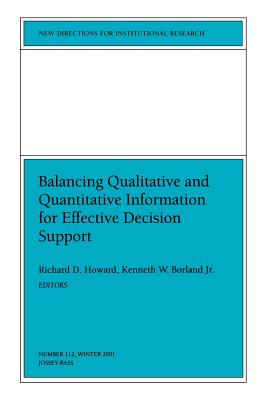 Balancing Qual Quant Informati - Ir, and Borland Kw, and Howard Rd