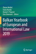 Balkan Yearbook of European and International Law 2019