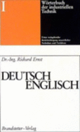 Band 1: Worterbuch Der Industriellen Technik
