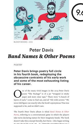 Band Names & Other Poems - Davis, Peter