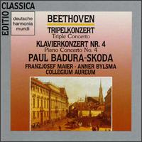 Beethoven: Triple Concerto; Piano Concerto No. 4 - Anner Bylsma (cello); Collegium Aureum; Franz Josef Maier (violin); Franz Josef Maier (conductor)