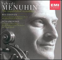 Beethoven: Violin Concerto; Romance No. 1; Tchaikovsky: Srnade mlancolique - Yehudi Menuhin (violin)