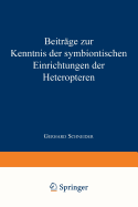 Beitrage Zur Kenntnis Der Symbiontischen Einrichtungen Der Heteropteren