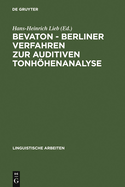 Bevaton - Berliner Verfahren Zur Auditiven Tonhhenanalyse