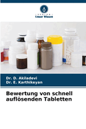 Bewertung von schnell auflsenden Tabletten