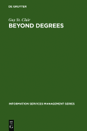 Beyond Degrees: Professional Learning for Knowledge Services