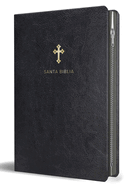 Biblia Reina Valera 1960 Tamao Grande, Letra Grande Piel Negra Con Cremallera / Spanish Holy Bible Rvr 1960 Large Size Large Print Black Leather with Zipper