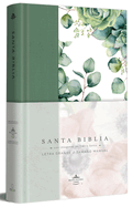 Biblia Rvr 1960 Letra Grande Tapa Dura Y Tela Verde Con Flores Tama±o Manual / B Ible Rvr 1960 Handy Size Large Print Hardcover Cloth with Green Floral