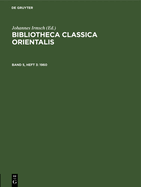 Bibliotheca Classica Orientalis. Band 5, Heft 3